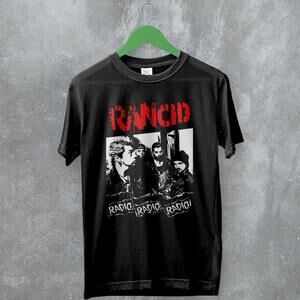 Rancid Radio Radio Album Art Punk Rock Band Music Tour Concert Graphic T-Shirt